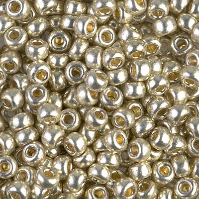 Mostacillas Miyuki Round 6/0 — 6-4201 Duracoat Galvanized Silver